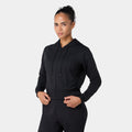 Crop Sweat Hoodie - Black